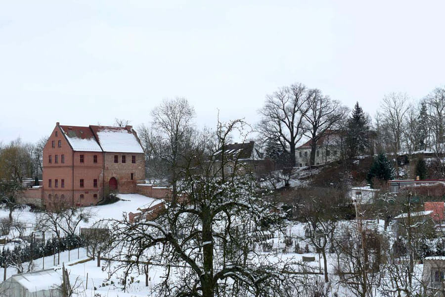 Burg Penzlin im Winter (Foto: F. Ruchhöft)