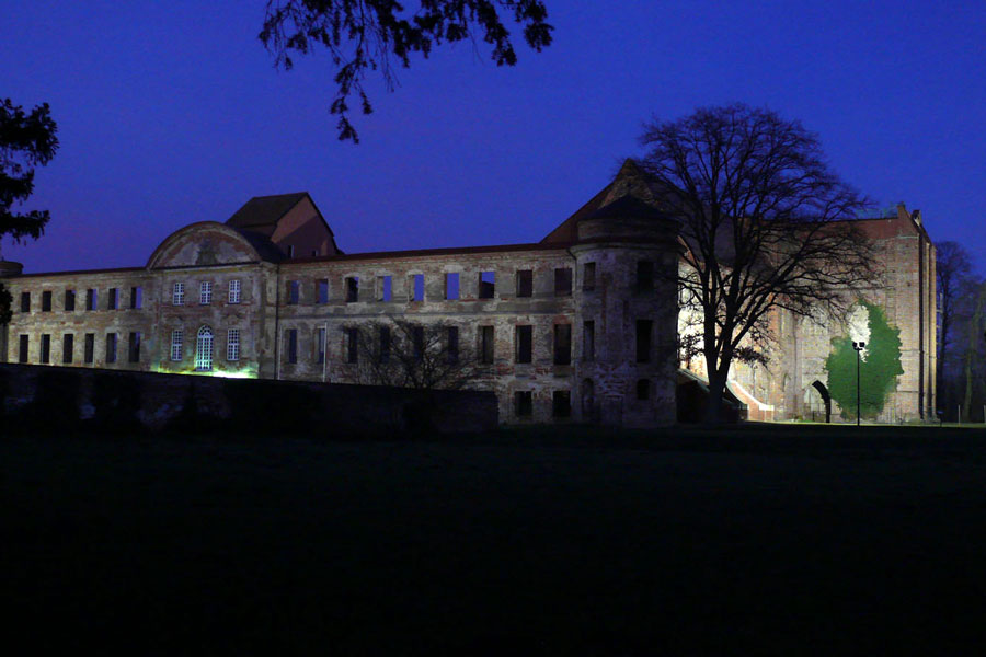 Die Klosterruine Dargun bei Nacht (Foto: F. Ruchhöft)